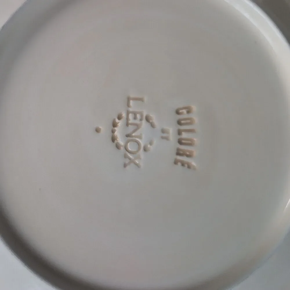 Lenox Dinner Plate Green Colore Verde VERDE 9” Italy